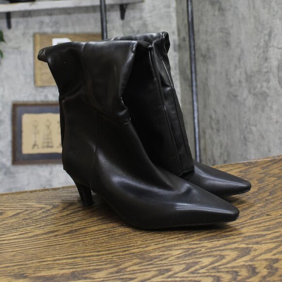Universal Thread Womens Kendra Kitten Heel Tall Dress Boots 90511058 Black 6.5M - Picture 2 of 10
